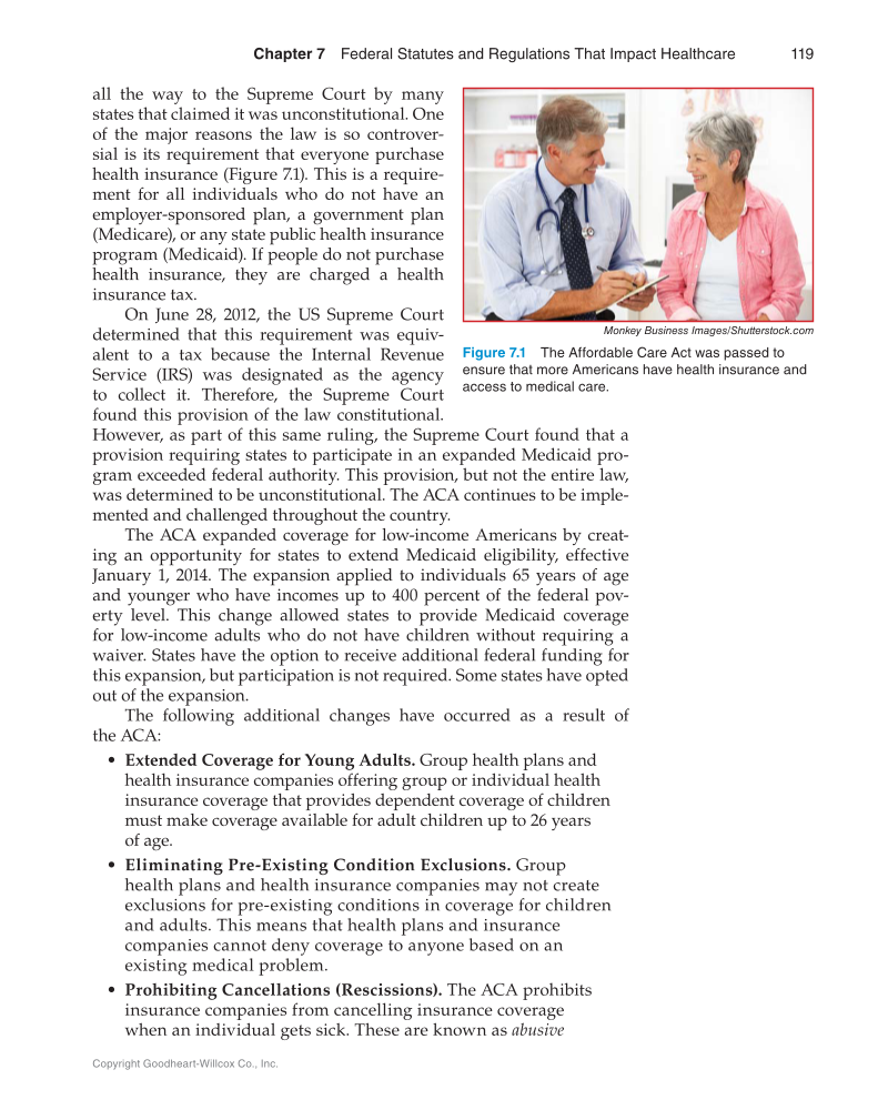 Medical Law & Professional Ethics, 1st Edition page 119