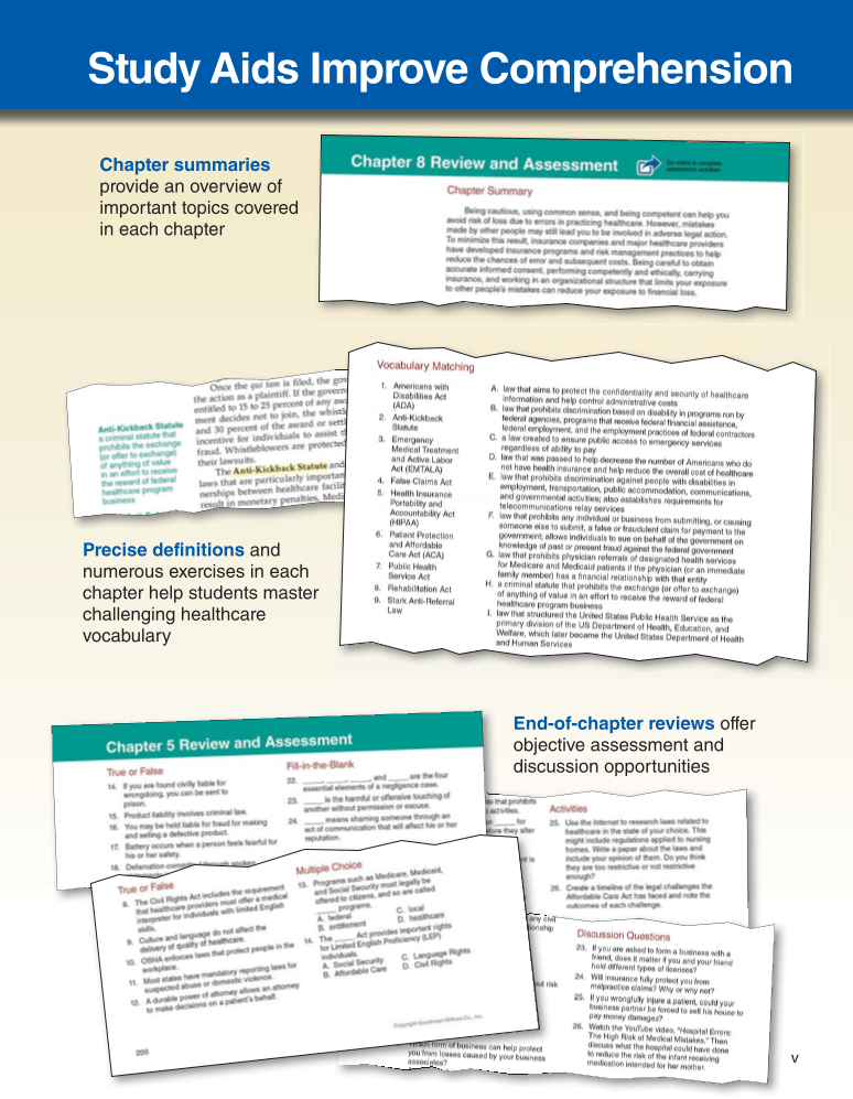 Medical Law & Professional Ethics, 1st Edition page v