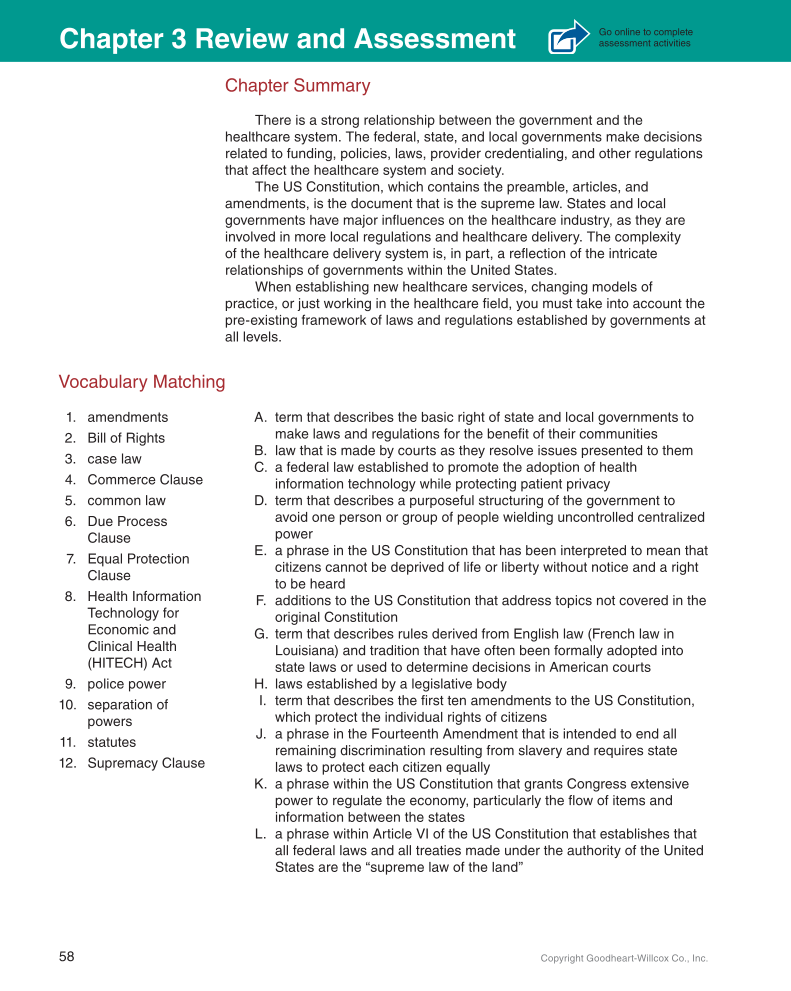Medical Law & Professional Ethics, 1st Edition page 58