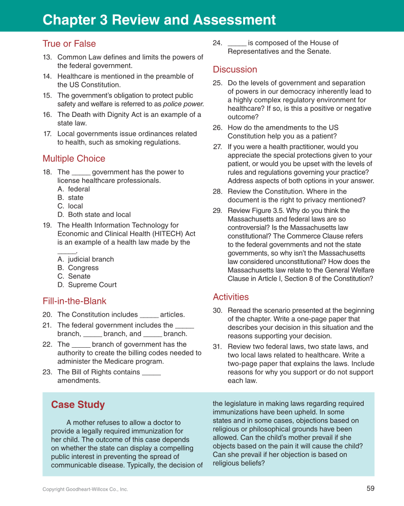 Medical Law & Professional Ethics, 1st Edition page 59