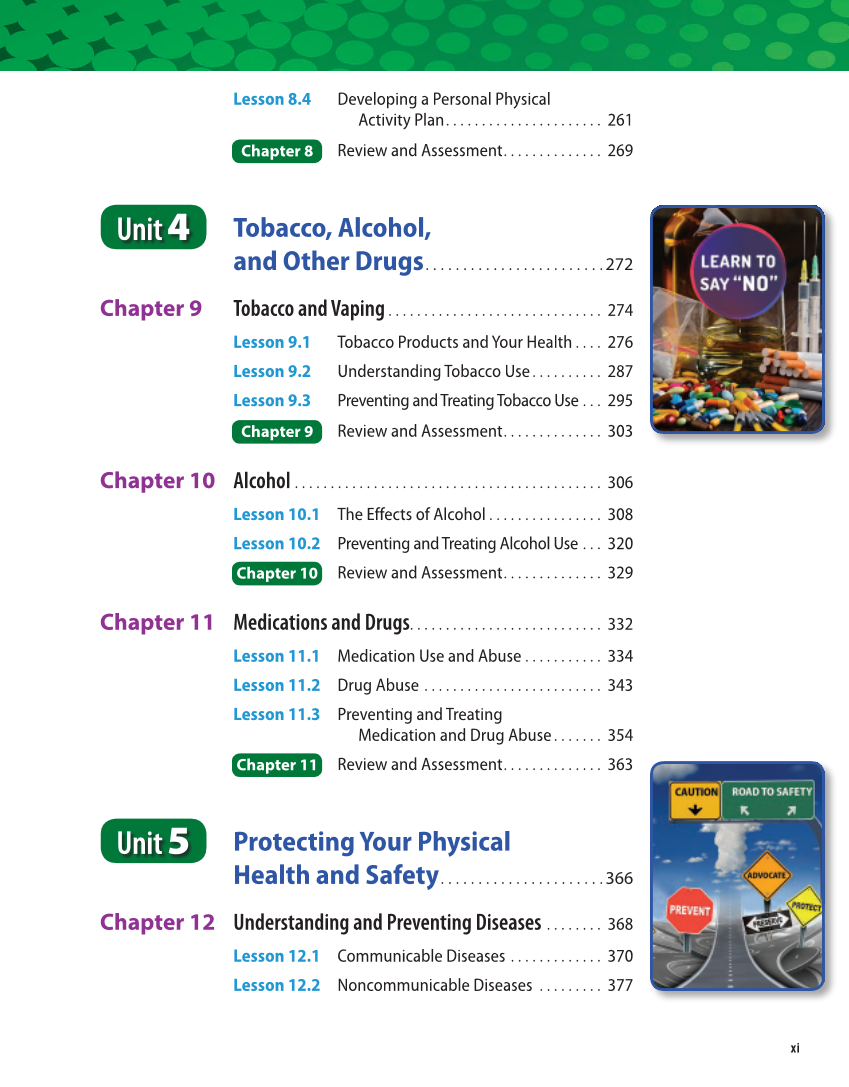 Essential Health Skills for Middle School 2e page xi