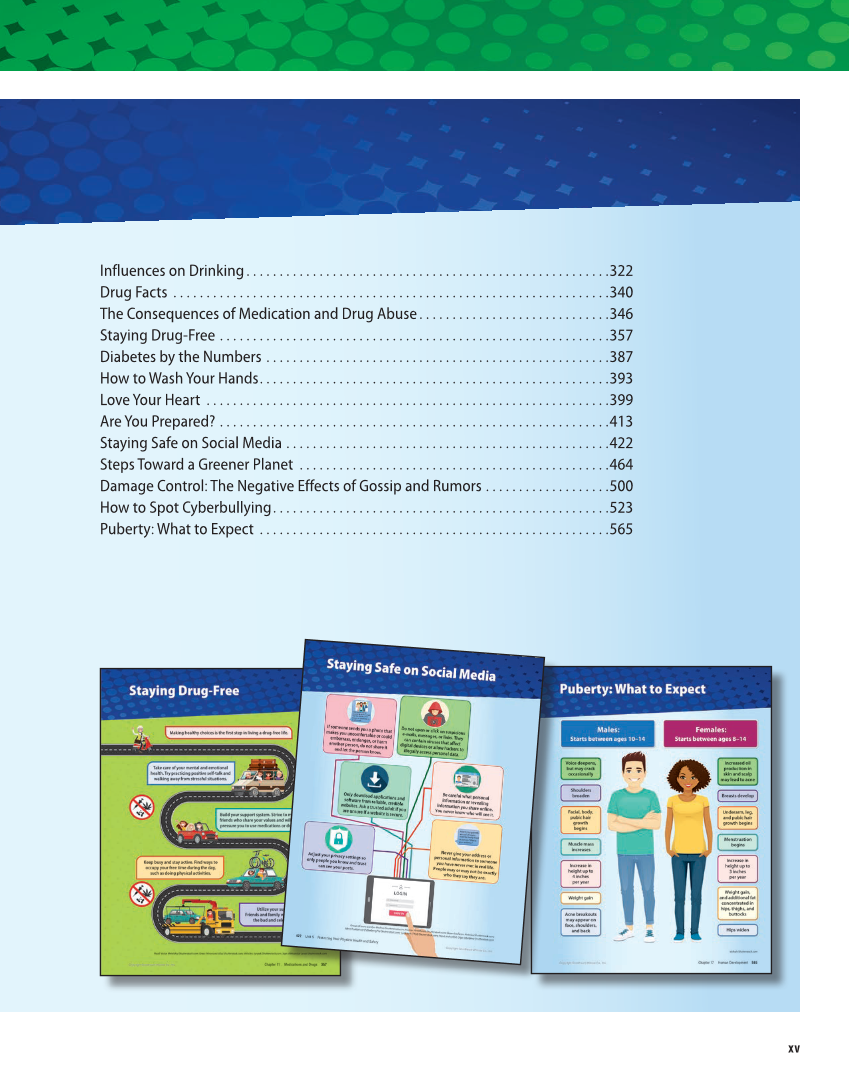 Essential Health Skills for Middle School 2e page xv