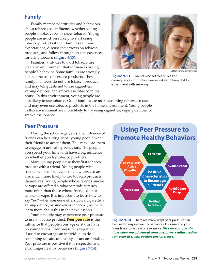 Essential Health Skills for Middle School 2e page 289