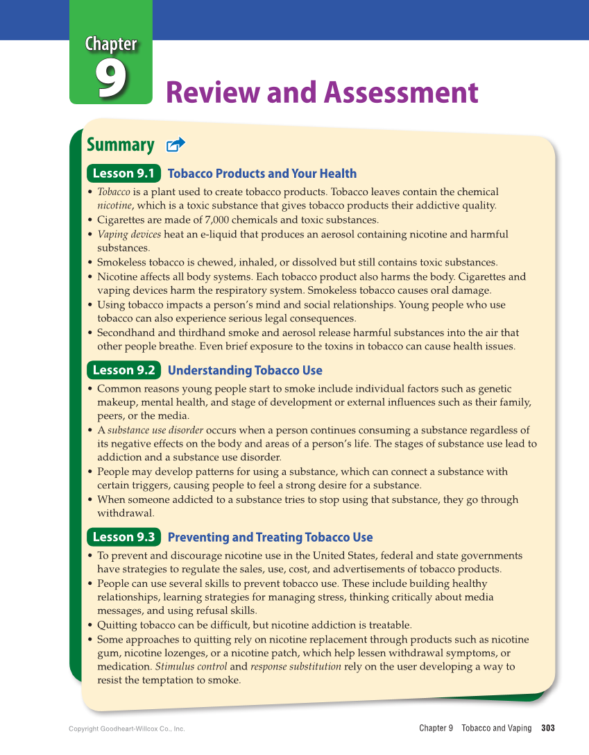 Essential Health Skills for Middle School 2e page 303