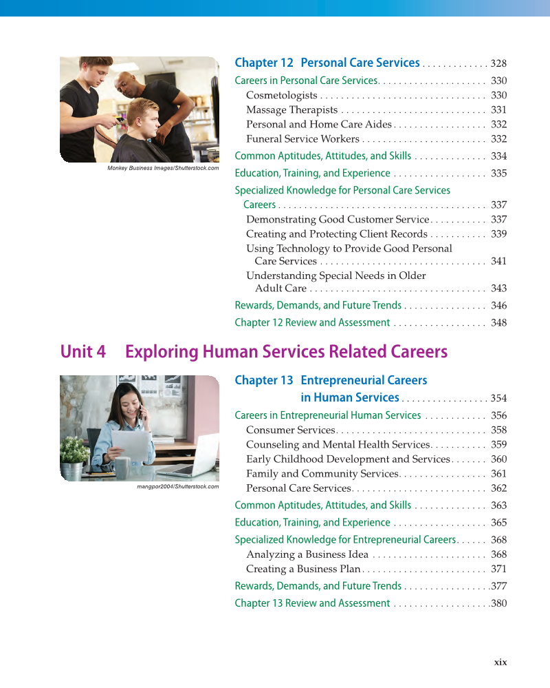 Principles of Human Services 2e, Textbook page xix