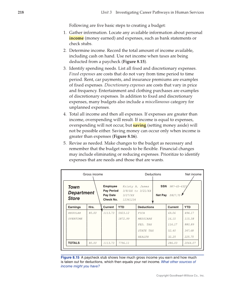 Principles of Human Services 2e, Textbook page 218