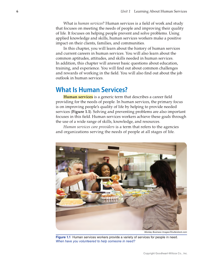 Principles of Human Services 2e, Textbook page 6