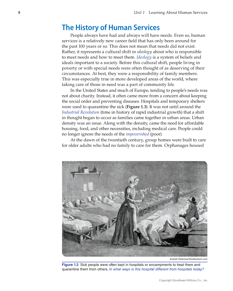 Principles of Human Services 2e, Textbook page 8