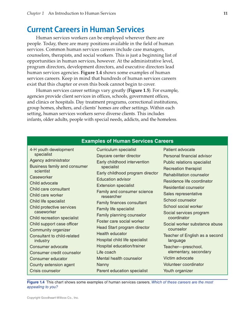 Principles of Human Services 2e, Textbook page 11