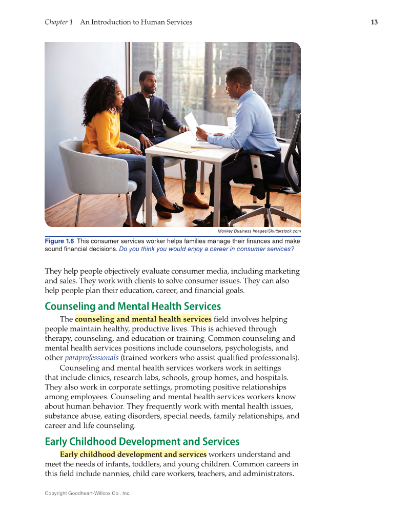 Principles of Human Services 2e, Textbook page 13