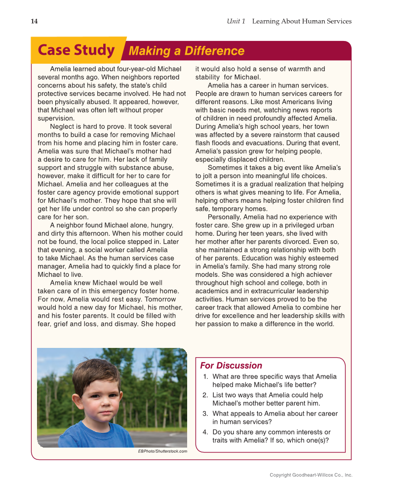 Principles of Human Services 2e, Textbook page 14