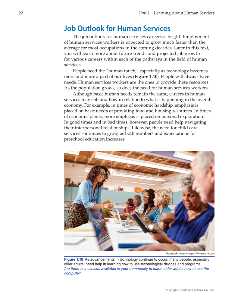 Principles of Human Services 2e, Textbook page 22