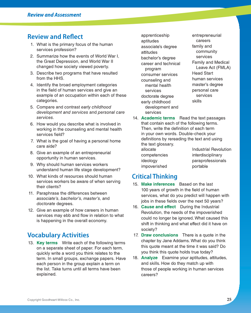 Principles of Human Services 2e, Textbook page 25