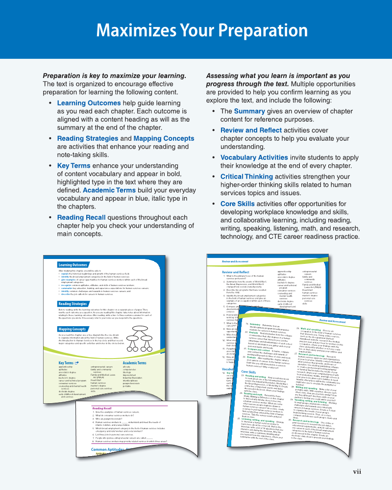 Principles of Human Services 2e, Textbook page vii