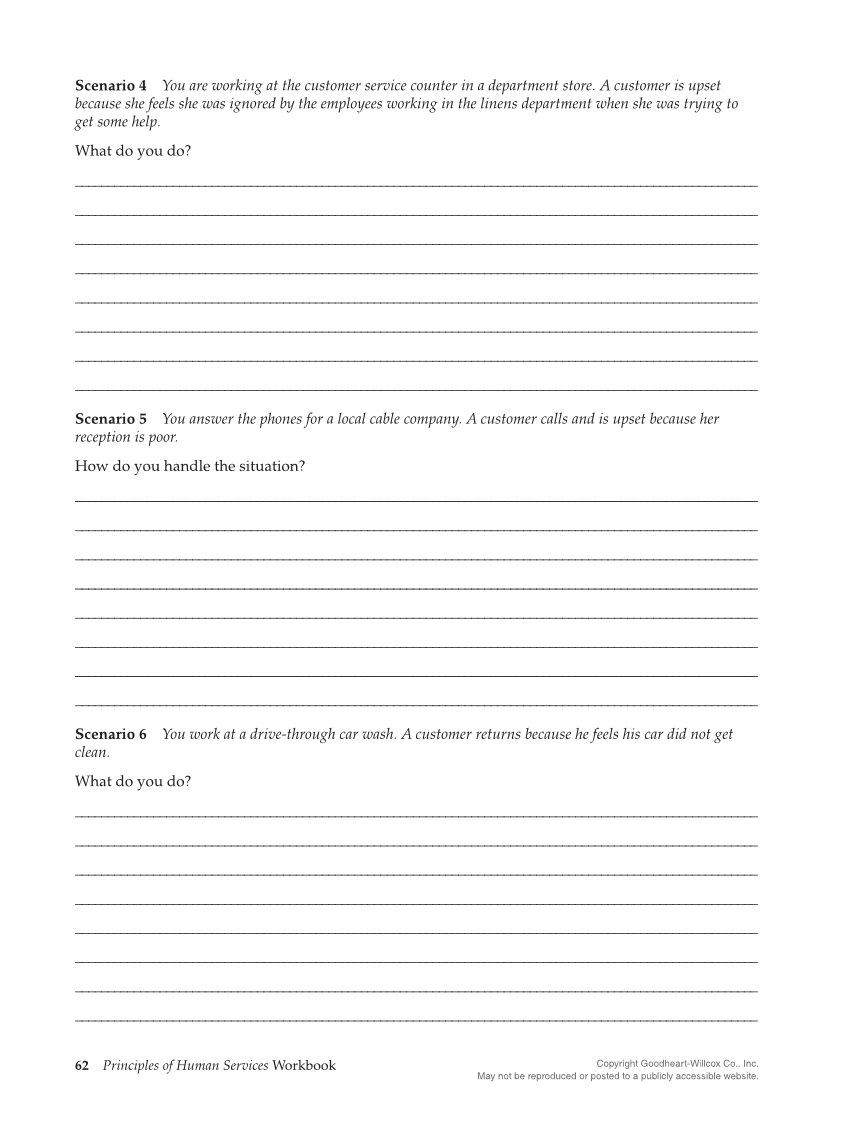 Principles of Human Services 2e, Workbook page 62