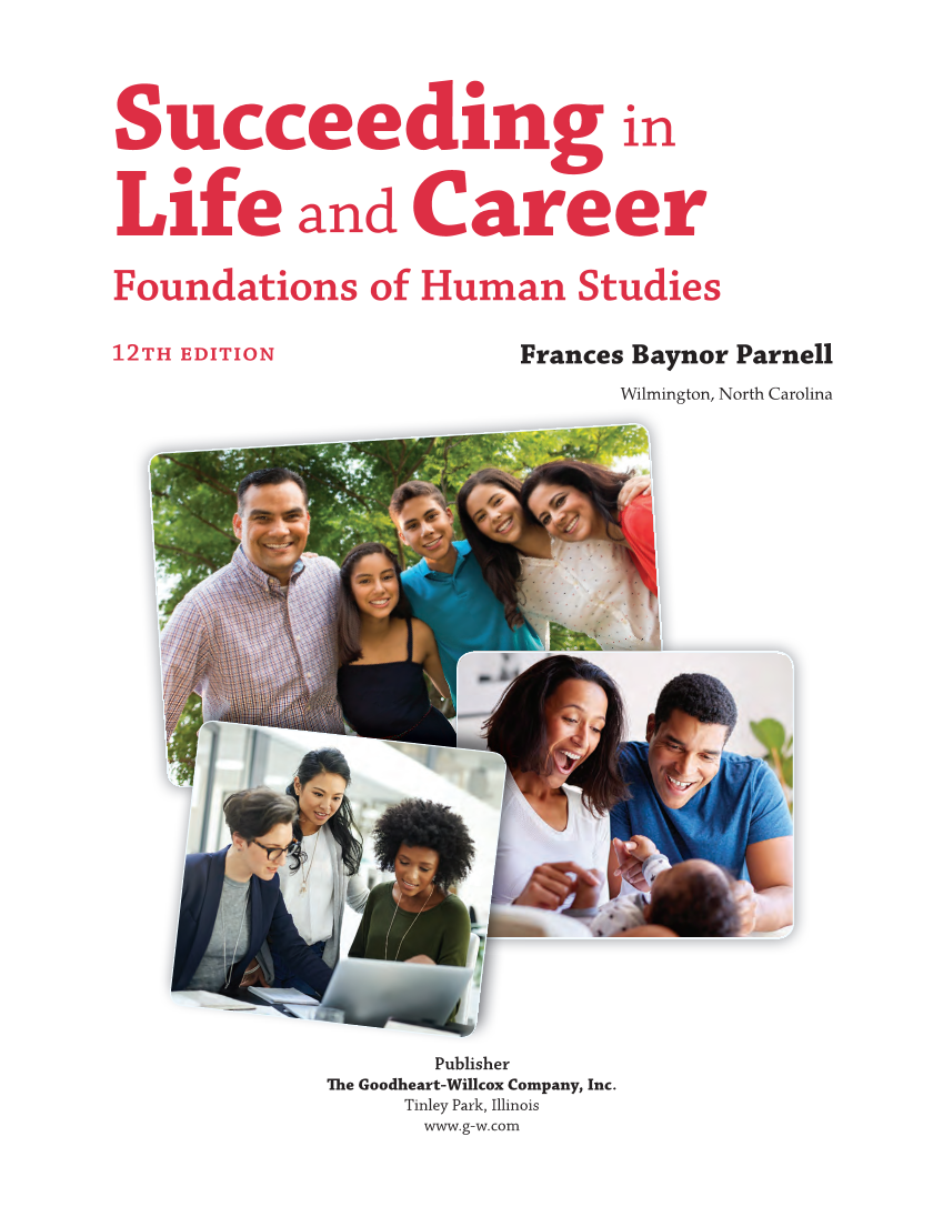 Succeeding in Life and Career: Foundations of Human Studies 12e, Textbook page i