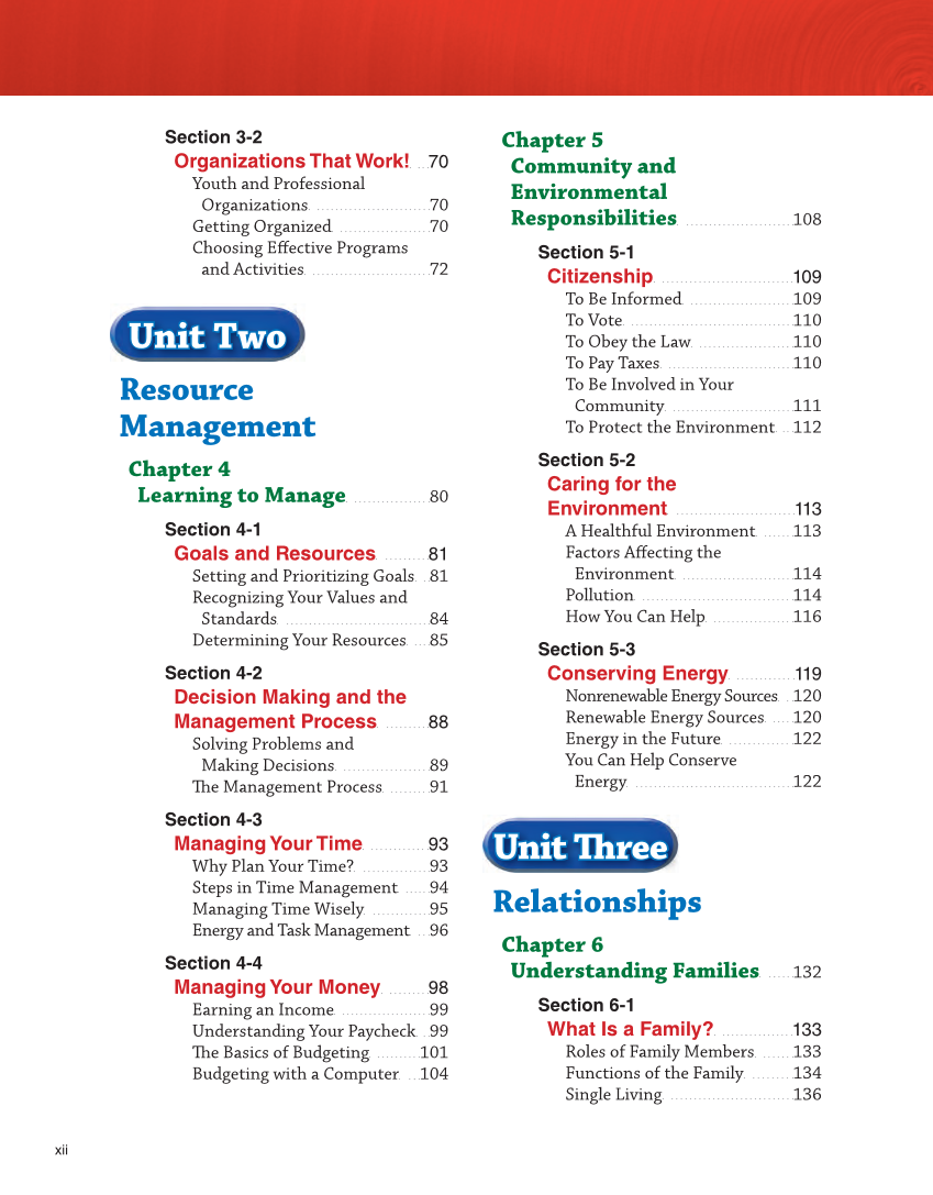 Succeeding in Life and Career: Foundations of Human Studies 12e, Textbook page xii