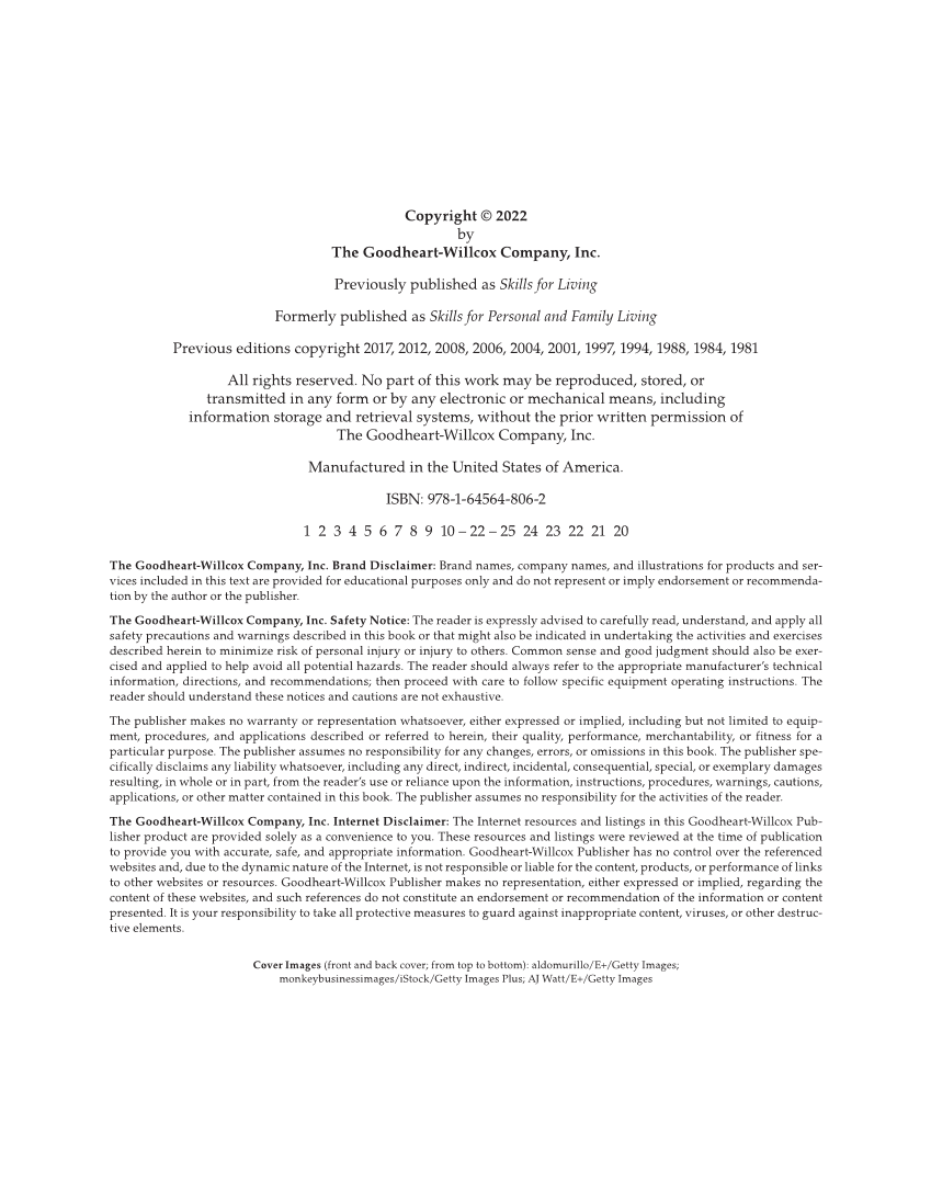 Succeeding in Life and Career: Foundations of Human Studies 12e, Textbook page ii