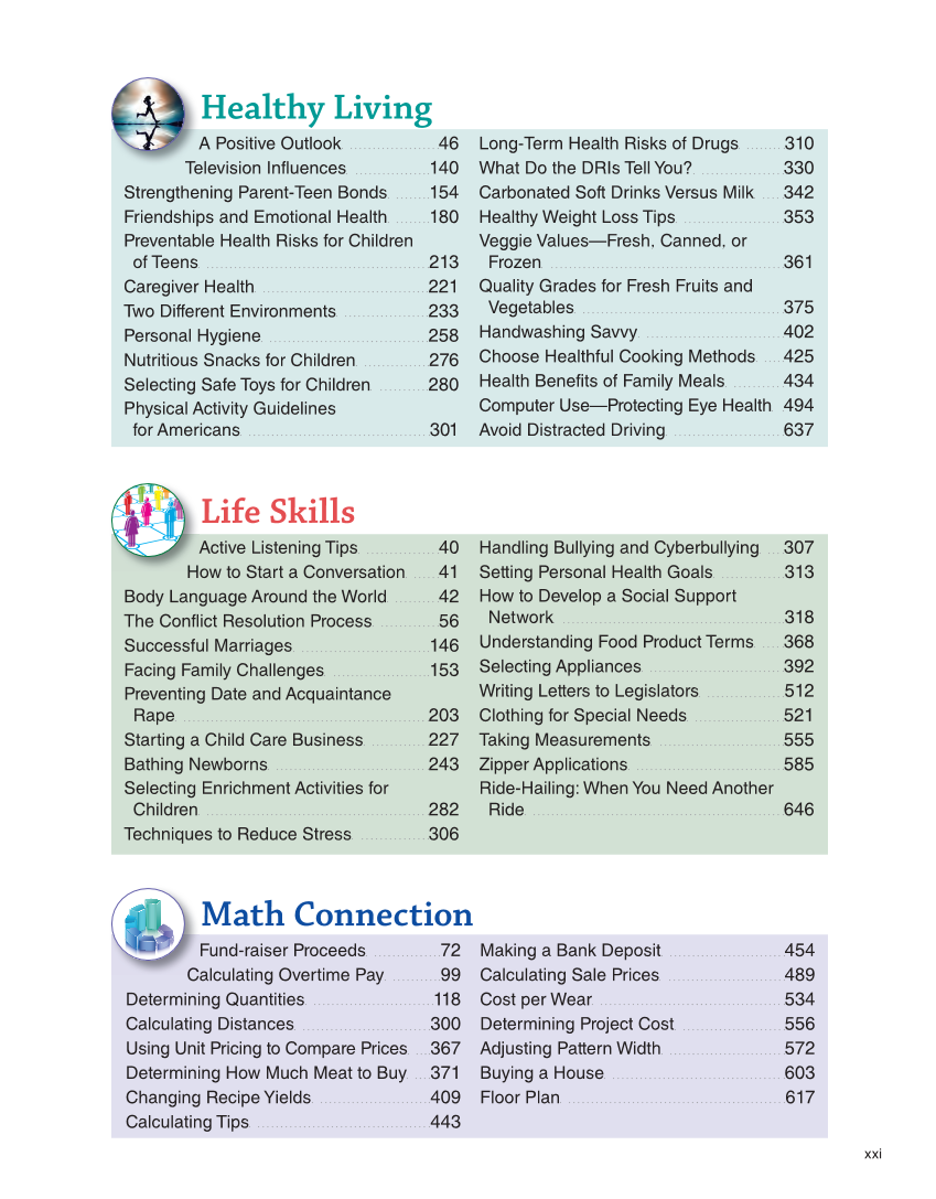 Succeeding in Life and Career: Foundations of Human Studies 12e, Textbook page xxi