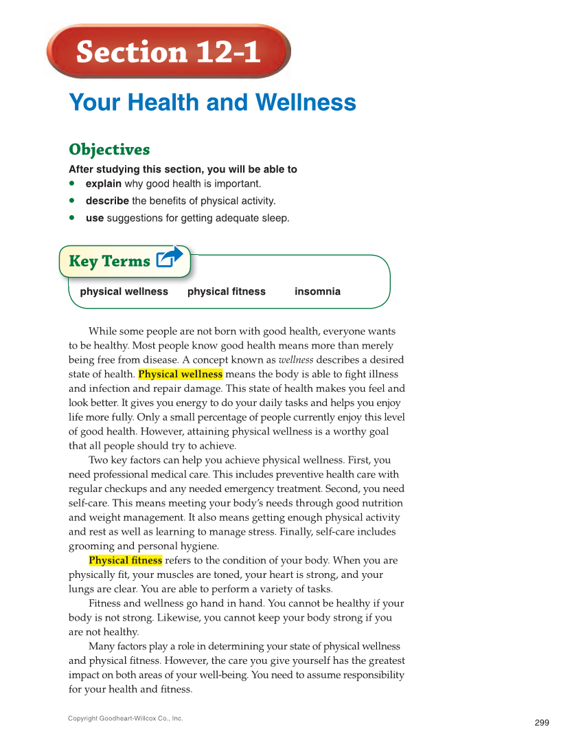 Succeeding in Life and Career: Foundations of Human Studies 12e, Textbook page 299