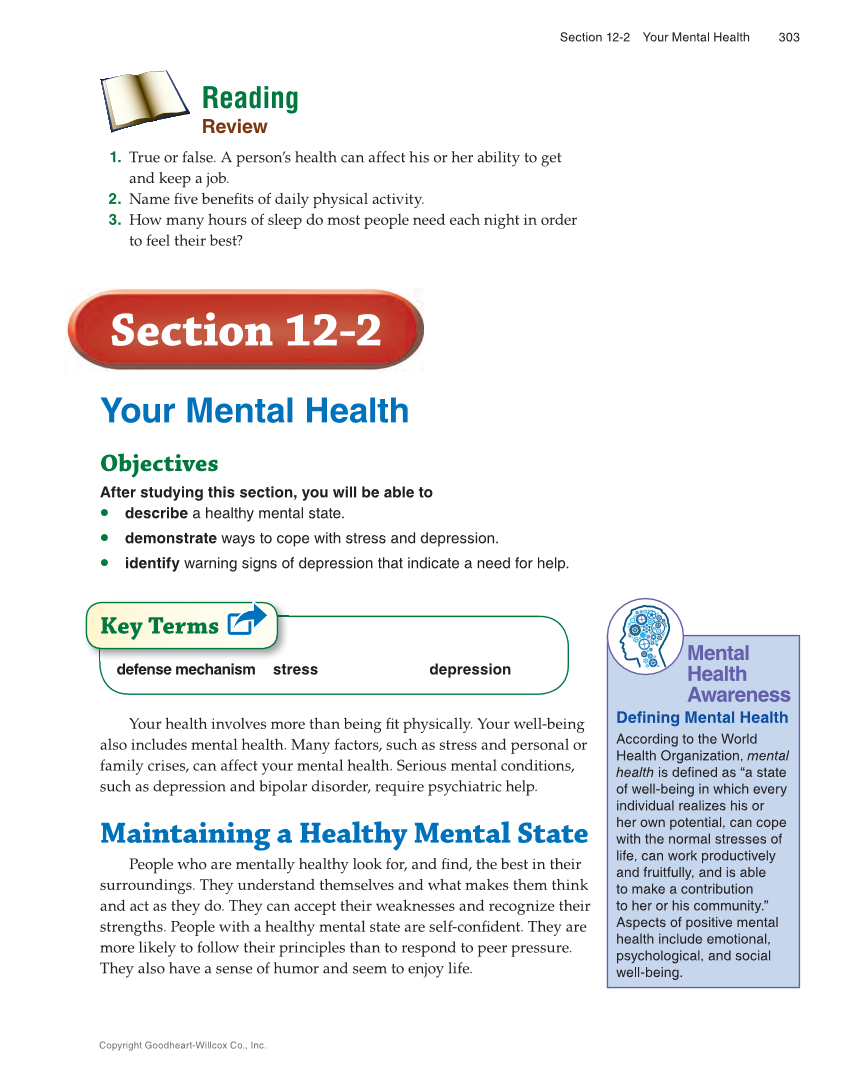 Succeeding in Life and Career: Foundations of Human Studies 12e, Textbook page 303