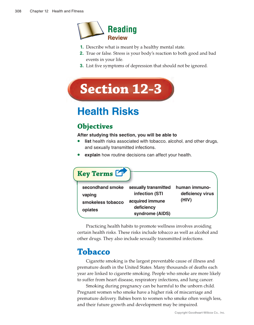 Succeeding in Life and Career: Foundations of Human Studies 12e, Textbook page 308