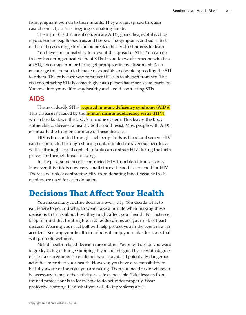 Succeeding in Life and Career: Foundations of Human Studies 12e, Textbook page 311