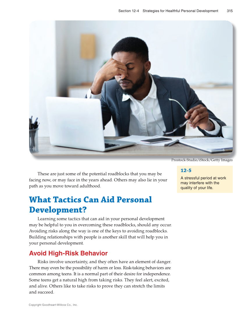 Succeeding in Life and Career: Foundations of Human Studies 12e, Textbook page 315