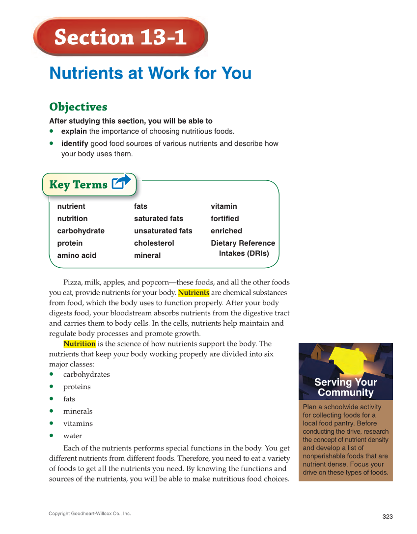 Succeeding in Life and Career: Foundations of Human Studies 12e, Textbook page 323