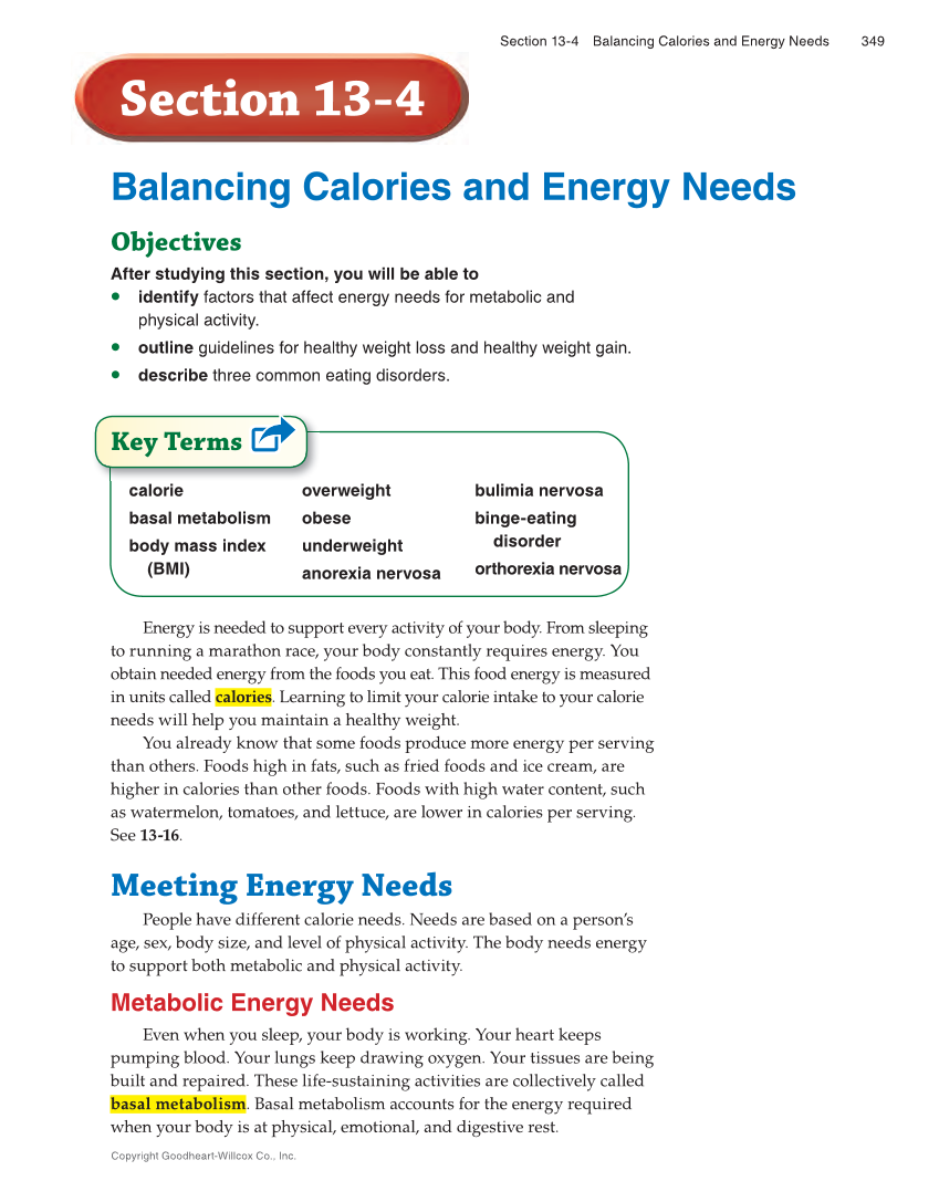Succeeding in Life and Career: Foundations of Human Studies 12e, Textbook page 349