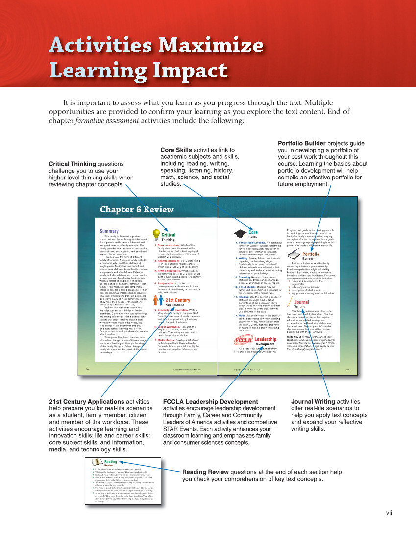 Succeeding in Life and Career: Foundations of Human Studies 12e, Textbook page vii