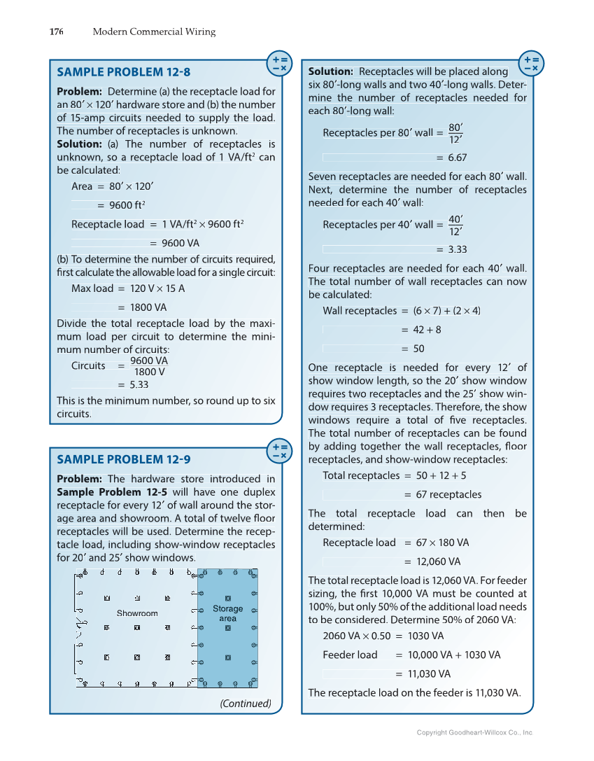 Modern Commercial Wiring, 7th Edition page 176
