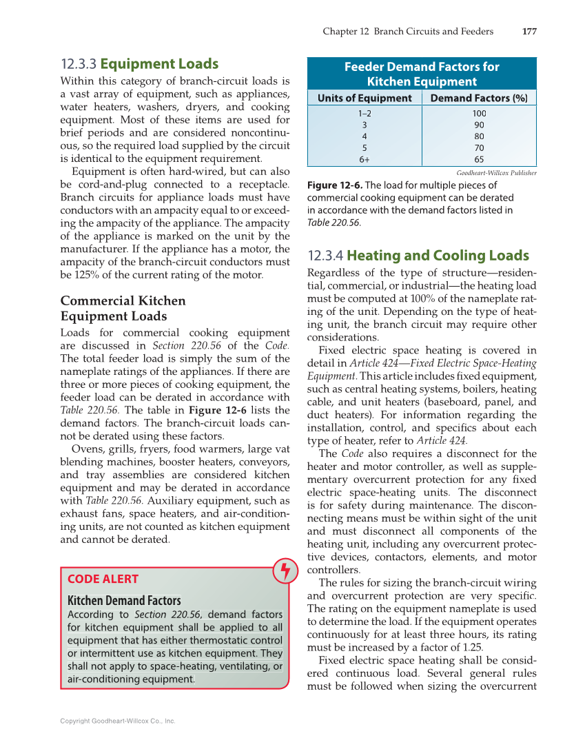 Modern Commercial Wiring, 7th Edition page 177