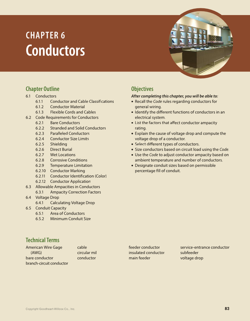 Modern Commercial Wiring, 7th Edition page 83