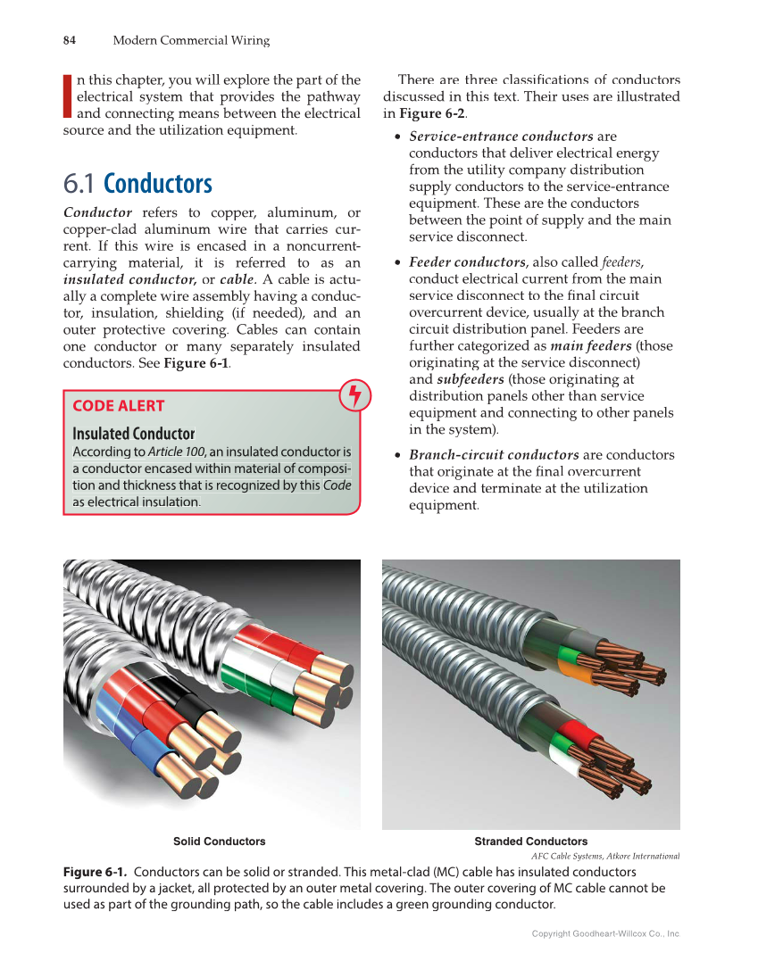 Modern Commercial Wiring, 7th Edition page 84