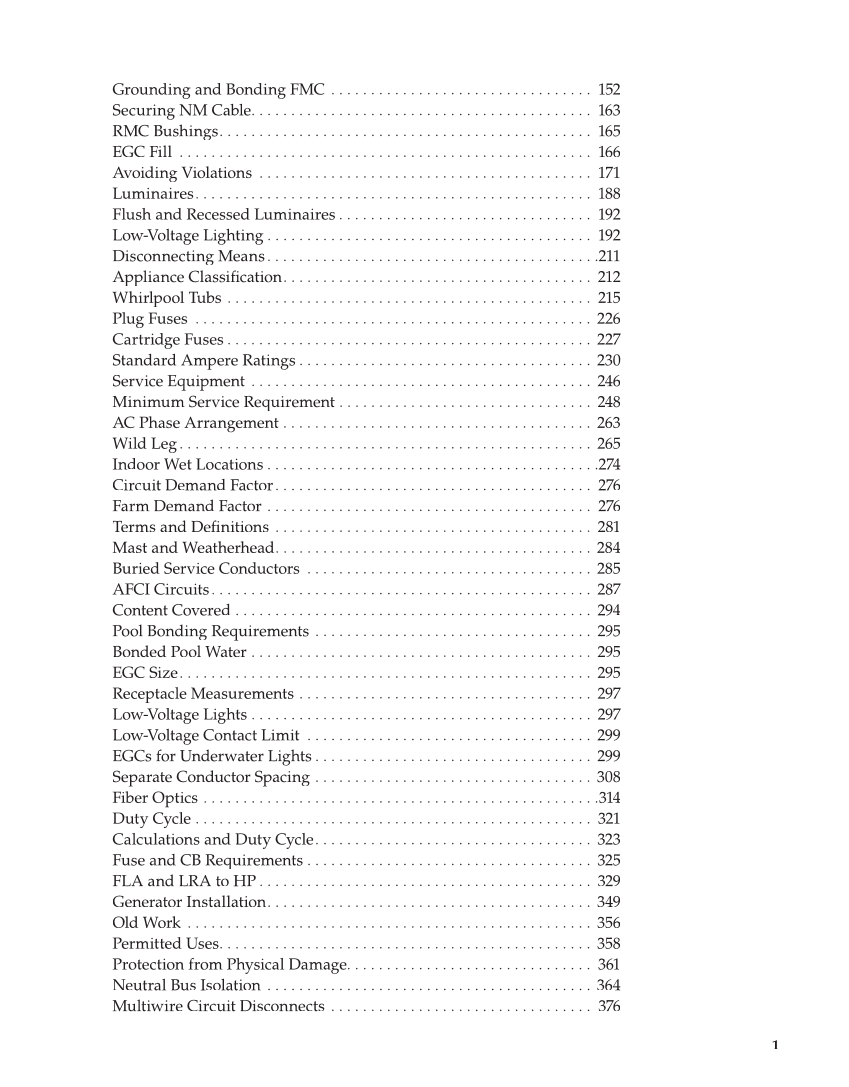 Modern Residential Wiring, 11th Edition page 1