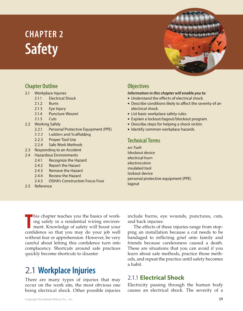 Modern Residential Wiring, 11th Edition page 19