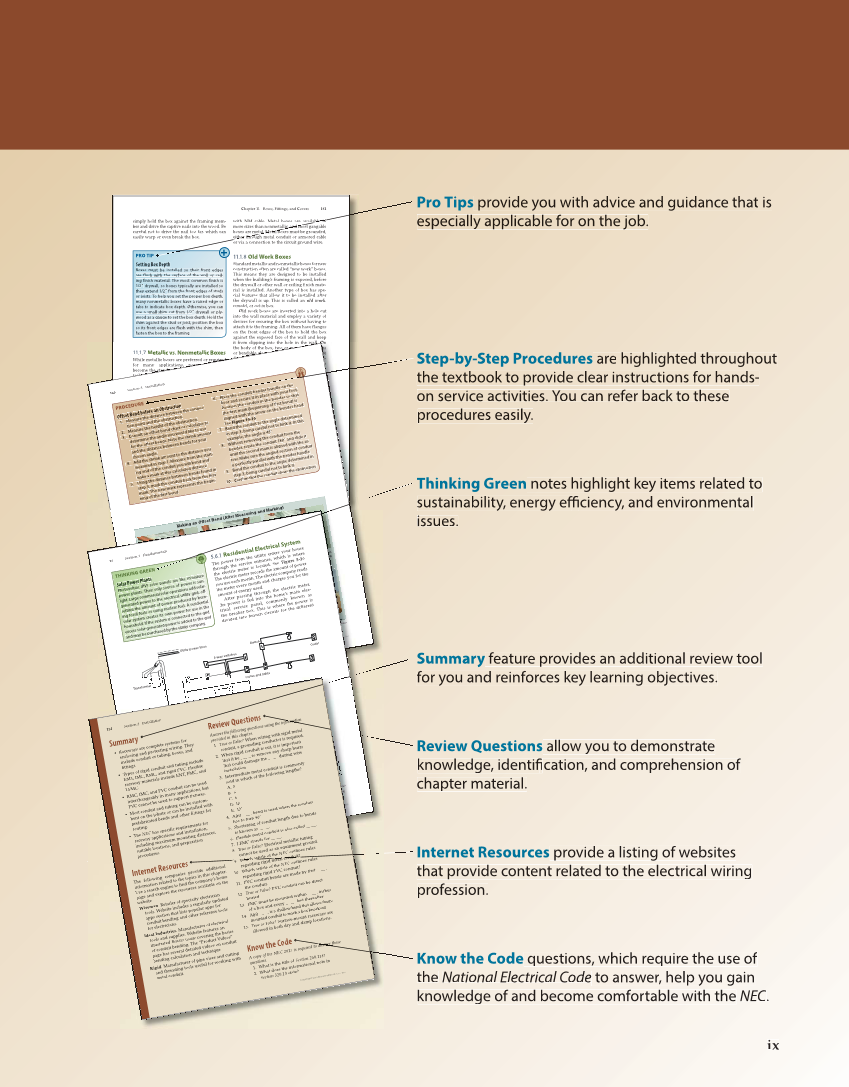 Modern Residential Wiring, 11th Edition page ix