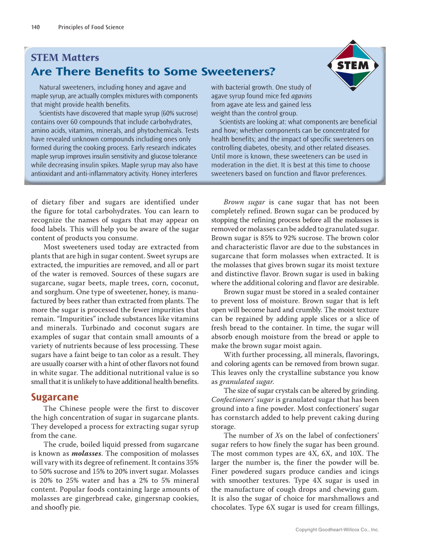 Principles of Food Science 5e, Textbook page 140