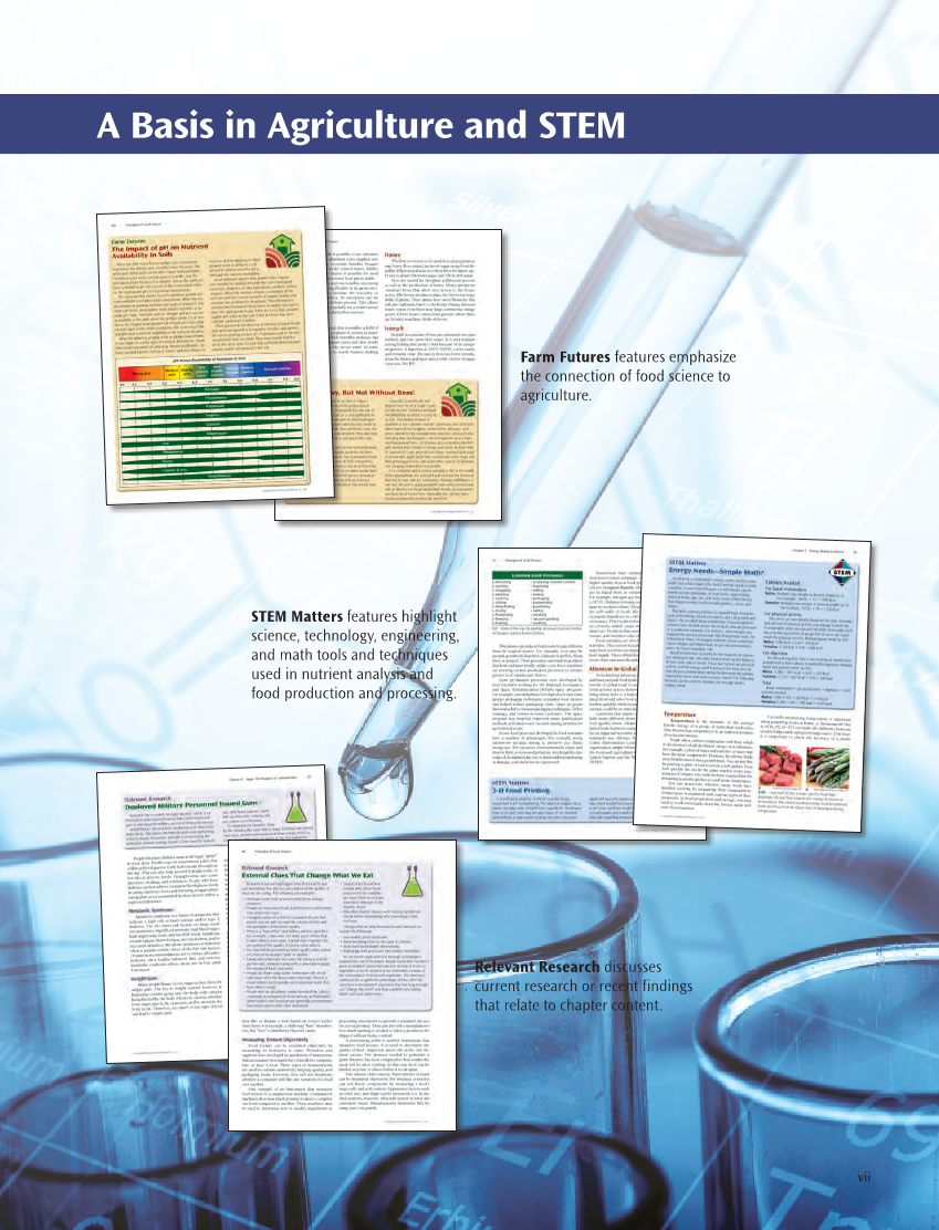 Principles of Food Science 5e, Textbook page vii