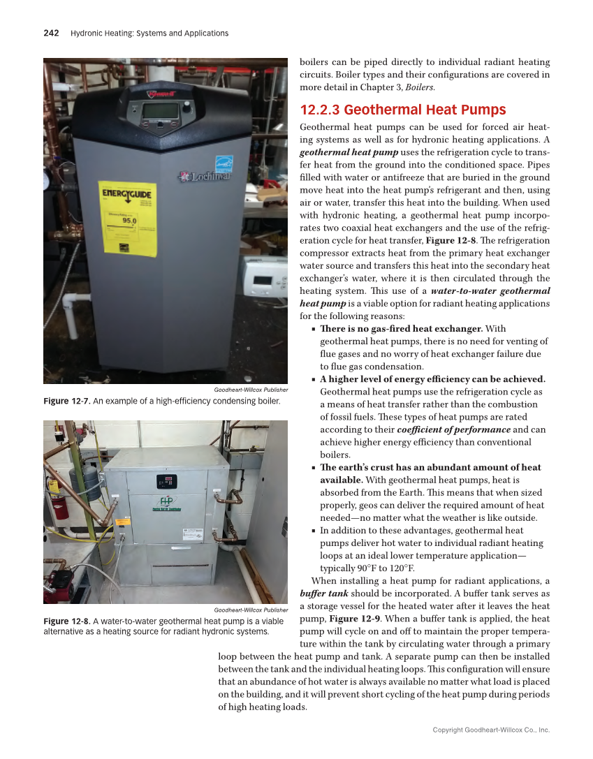 Hydronic Heating: Systems and Applications, Textbook page 242