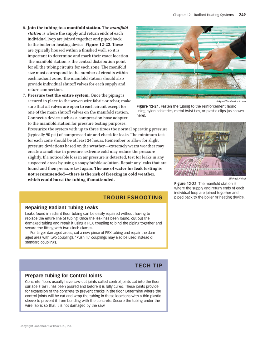Hydronic Heating: Systems and Applications, Textbook page 249