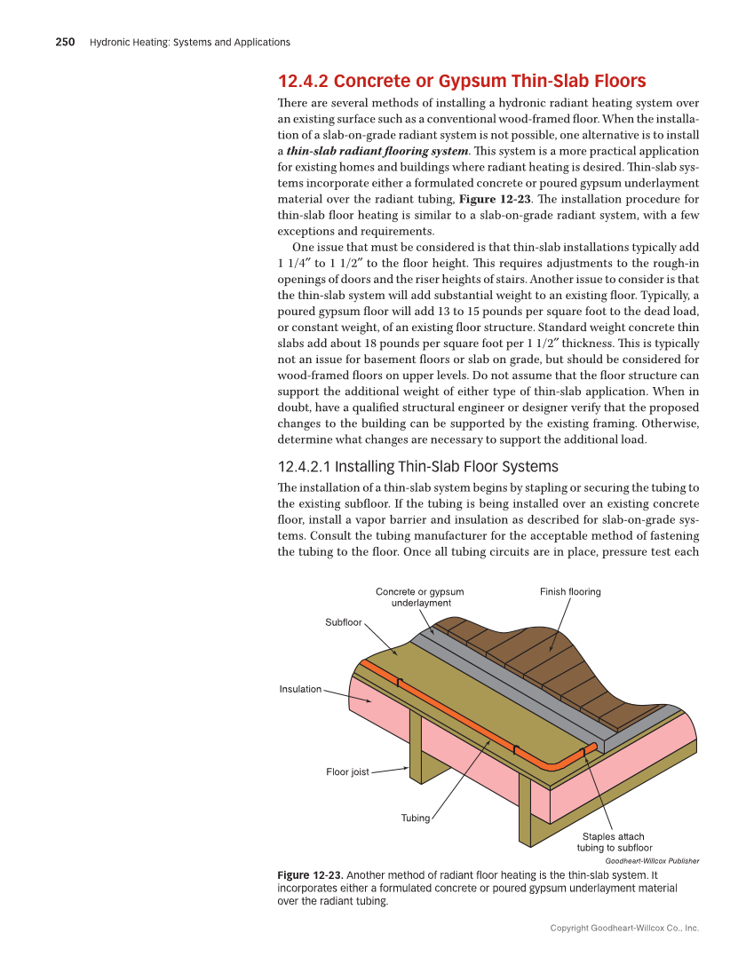 Hydronic Heating: Systems and Applications, Textbook page 250