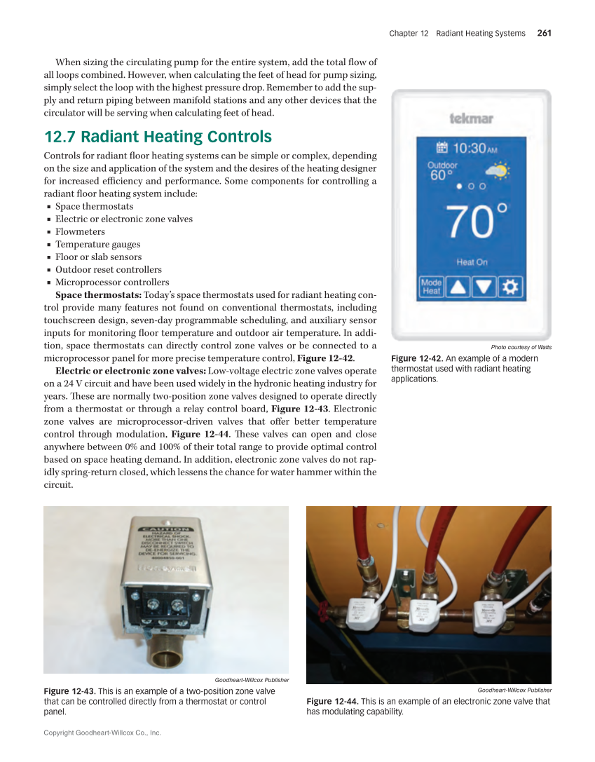 Hydronic Heating: Systems and Applications, Textbook page 261