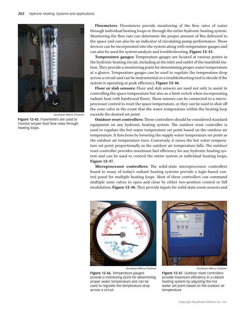 Hydronic Heating: Systems and Applications, Textbook page 262