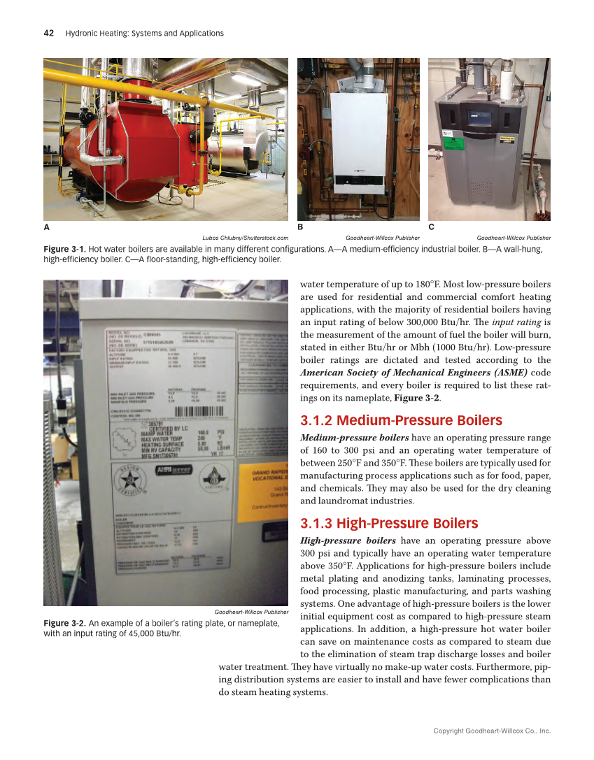 Hydronic Heating: Systems and Applications, Textbook page 42