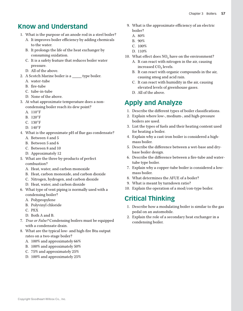 Hydronic Heating: Systems and Applications, Textbook page 57