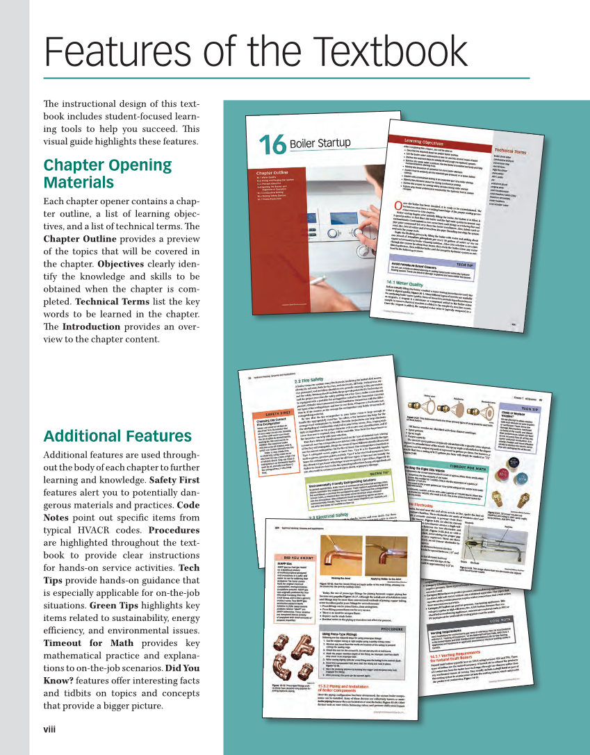 Hydronic Heating: Systems and Applications, Textbook page viii