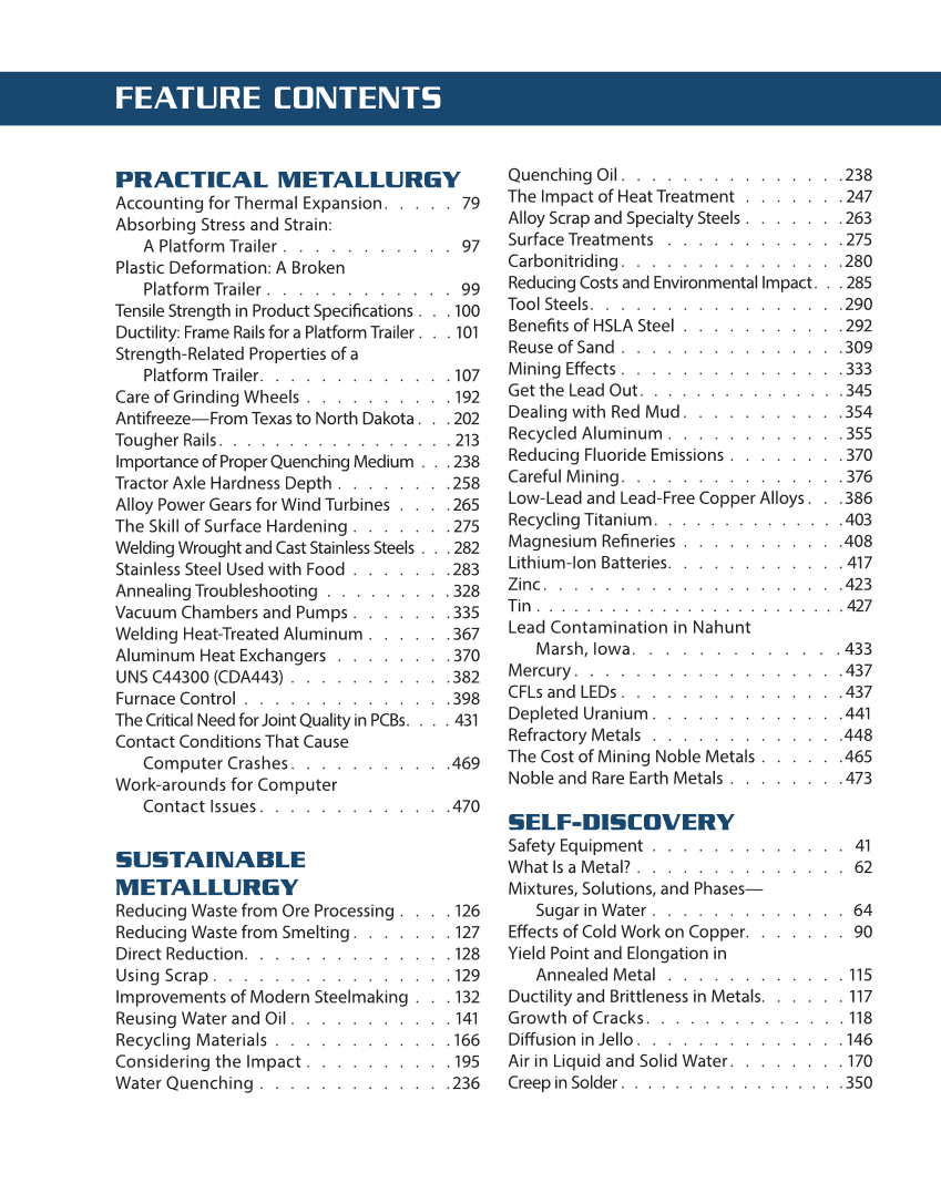 Metallurgy Fundamentals, 6th Edition page 1