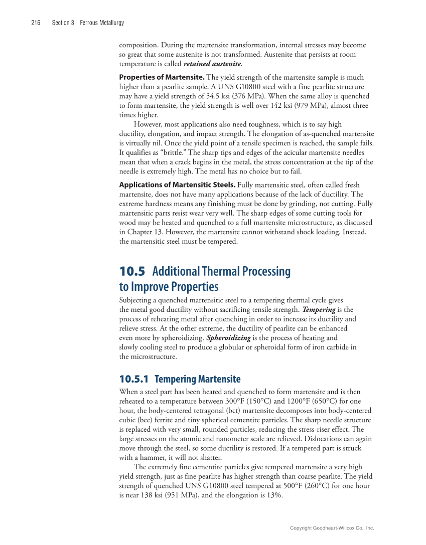 Metallurgy Fundamentals, 6th Edition page 216
